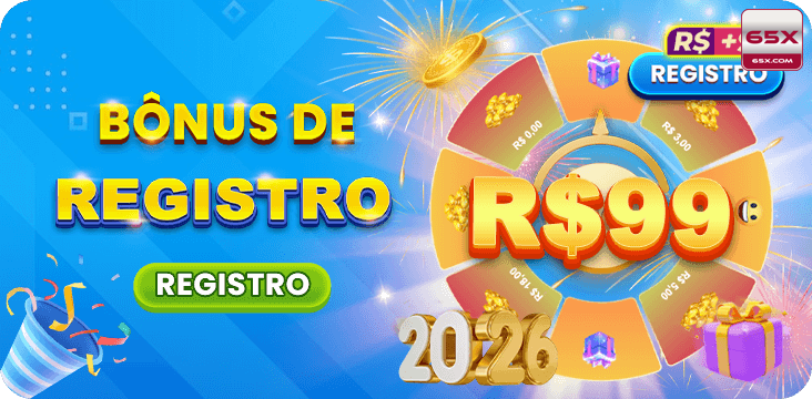 65x — card com CTA e reforço de bônus, com composição limpa, pensado para reforçar a presença da marca no fluxo.